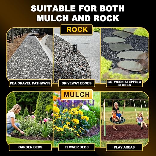Rock Glue for Landscaping - 2 Gallon Strong Adhesion Mulch Glue, Ground Coverage & Pet Safe Gravel Stone Adhesive, Fast-Drying & Weather-Resistant Mulch Glue for Walkways, Yards, Patios, Wood