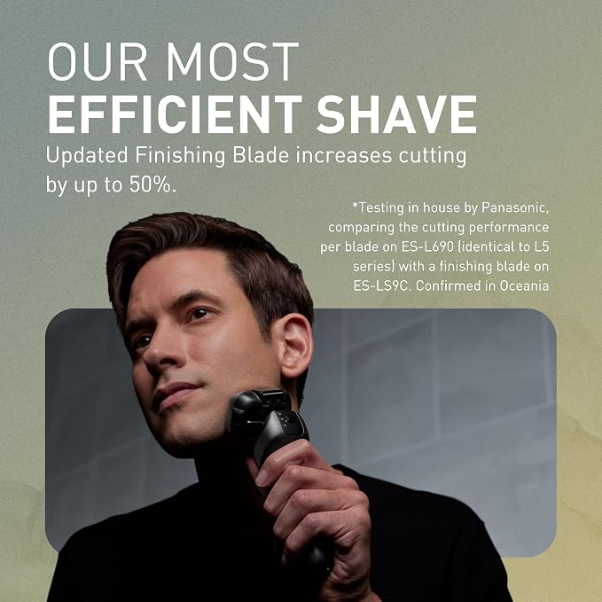 Panasonic ARC5 PRO Electric Razor for Men, Wet/Dry 5-Blade Foil Shaver for Thick Beard & Stubble, 20D Flexible Head, Enhanced Beard Sensor, Pop-Up Trimmer – ES-L550WS