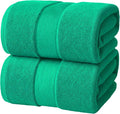 Infinitee Xclusives Jumbo Bath Sheets Towels for Adults – 600 GSM (35X70 Inches)– 100% Ring Spun Cotton Soft and Absorbent Large Bath Towels for Bathroom (Vivid Green)