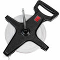 Champion Sports Open Reel Measuring Tapes – Durable Hand Crank with Metal Spike, Dual-Sided Feet & Meters, Perfect for Track & Field and Long Jump, 300 Feet/90 Meters