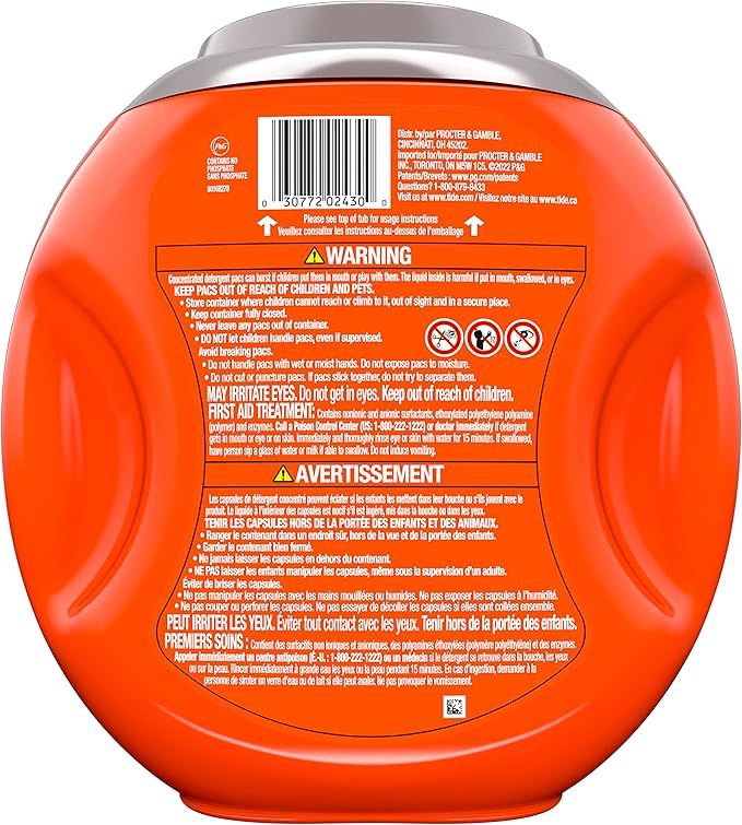 Tide Hygienic Clean Power PODS Laundry Detergent Pacs, Original Scent, 25 Count, Removes Visible and Invisible Dirt (Pack of 4)