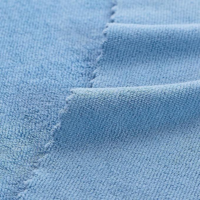 Arkwright Smart Rags Microfiber Cleaning Cloths, Pack of 50 in a Box, Lint Free 180 GSM Reusable Towels for Auto, Office and Household Cleaning, 12 x 12 in, Blue