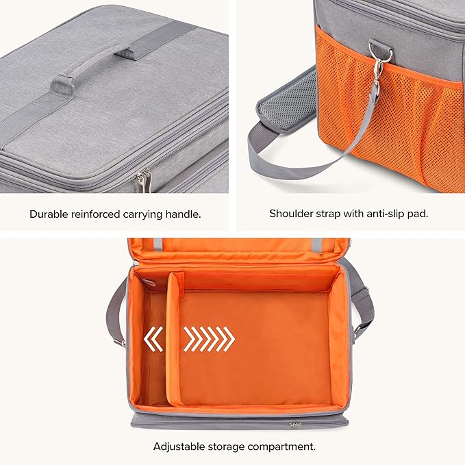 Dupray The Awesome Bag - Storage Bag for Neat Steam Cleaner | Adjustable storage & carrying case for portable steam cleaner, durable with shoulder strap and top handle