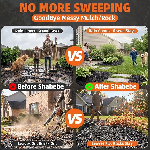 Mulch Glue – 1 Gallon: Saves $70 & Covers 2X More Area. Pet-Safe Rock Glue for Landscaping, Super Stick Adhesive for Rubber Mulch, Wood Chips, Pea Gravel & Small Rocks – Ideal for Landscaping
