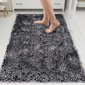 Bathroom Rugs Mat 60 x 36, Soft Absorbent Chenille Bath Rugs, Rubber Backing Bath Mats for Bathroom Floor, Tub, Shower, Bedroom, Home Decor Accessories, Quick Dry Machine Washable, Dark Grey