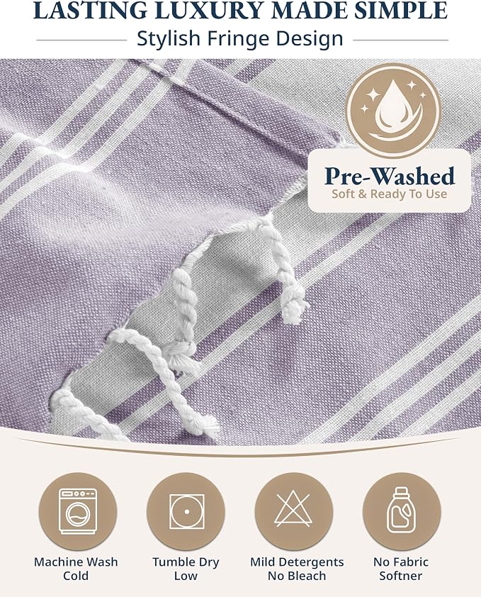 LANE LINEN Beach Towel 2 Pack, Pool Towel Oversized, for Adults - Day Break | Pre-Washed Extra Large Beach Towels - 39"x71", Vacation Essential - Machine Washable, Travel & Camping, Super Absorbent