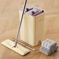 JOYMOOP Mop and Bucket Set with Extension Handle, Ideal for Household and Commercial Cleaning – Includes 5 Washable Microfiber Pads for Wet and Dry Use, Perfect for Floors, Windows, and Walls