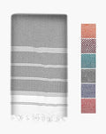 LANE LINEN Beach Towel, Oversized Beach Towel 39"x71", Travel Towel - Ebony | Lightweight Beach Essentials for Women - Absorbent & Quick Dry - Vacation Essential, Travel & Camping, Machine Washable