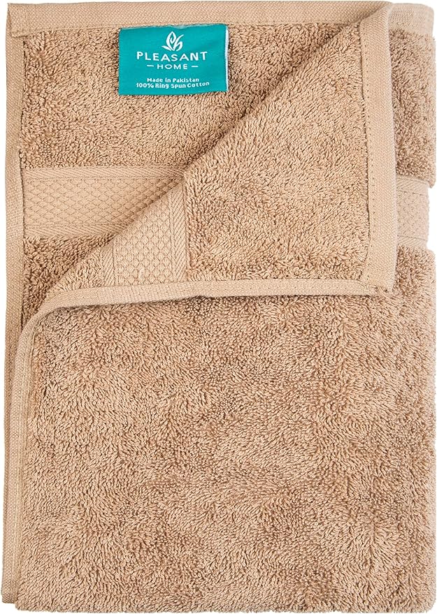 Pleasant Home Bath Towels Set of 6 (24” x 50”) 100% Cotton, 515 GSM | Soft & Highly Absorbent Towels for Bathroom, Gym, Pool & Spa | Bulk Bath Towels 6 Pack - Neutral Mix