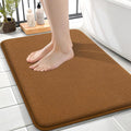 OLANLY Memory Foam Small Bathroom Rugs 24x16, Absorbent Bath Mat, Ochre | Soft Quick Dry Bath Mat Rugs, Non-Slip, Machine Washable Mat for Bathroom Floor, Tub and Shower, Home Decor Accessories