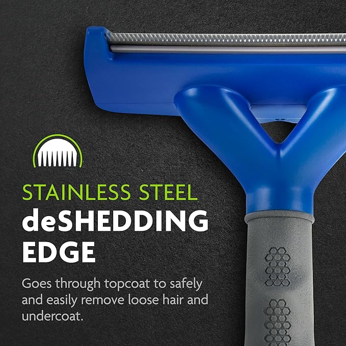 FURminator Large Dog Undercoat deShedding Tool for Short Hair, Reduces Loose Hair From Shedding