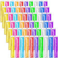 Funtery 1000 Pcs 11" x 2" Disposable Ice Lolly Mold Bags Freezer Tubes with Zip Seals Ice Candy Bags Ice Candy Pouches and 5 Pcs Funnel for Yogurt Sticks Juice Fruit