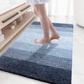 OLANLY Large Bathroom Rugs Mat 44x32, Extra Soft Absorbent Microfiber Bath Rugs, Rubber Backing, Quick Dry, Washable Bath Mats for Bathroom Floor, Tub and Shower, Home Decor Accessories, Navy Blue