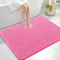 OLANLY Large Bathroom Rugs 40x32, Extra Soft Absorbent Chenille Bath Rugs, Rubber Backing Quick Dry, Machine Washable Bath Mats for Bathroom Floor, Tub and Shower, Home Decor Accessories, Hot Pink