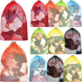 Berlune 12 Pcs 32 x 24 in Large Laundry Bag Colorful Extra Large Mesh Laundry Bag Bulk with Drawstring Heavy Duty Mesh Machine Washable Drawstring Pouch for Clothing Classification Dorms, Laundromats