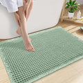 Smiry Waffle Bath Mat 30x20, Extra Soft Absorbent Bathroom Rugs, Non Slip Machine Washable Quick Dry Bath Rugs for Bathroom Floor, Tub, Shower, Home Decor Accessories, Sage Green