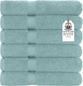 HERCULEAN Premium Bath Towels 24 x 48 Pack of 6 | Quick Dry and Highly Absorbent | 100% Cotton Terry Towels for Bathroom - Perfect for Shower - Pool and Spa - Luxury Soft Towels - Duck Egg