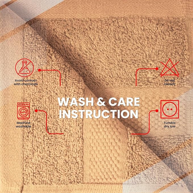 Infinitee Xclusives 100% Cotton Hand Towels for Bathroom - Set of 6 | Ultra Soft, Absorbent & Quick-Drying |16x28 inches| Luxury Hand Towel Set |600 GSM| Gym, Shower, Spa & Hotel Use