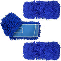 Kleen Handler 18 inch Microfiber Dust Mop | Small Washable Commercial Mop Head Replacement, Pack of 3
