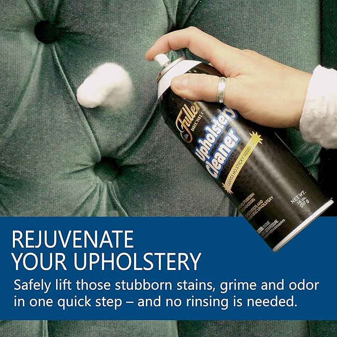 Fuller Brush Upholstery Cleaner – Foaming Multi-Surface Spray for Fabric, Carpet, Vinyl & Car Seats – Removes Stains & Odors Without Residue – Restores & Refreshes – 22 oz (Pack of 1)