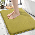 OLANLY Memory Foam Small Bathroom Rugs 24x16, Absorbent Mat, Deep Mustard | Soft Quick Dry Bath Mat Rugs, Non-Slip, Machine Washable Mat for Bathroom Floor, Tub and Shower, Home Decor Accessories