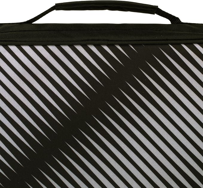 Five Star Zipper Binder, 2 Inch 3-Ring Binder with Round Rings, 5-Tab Expanding File, 380 Sheet Capacity, Black (72536) (Pack of 4)