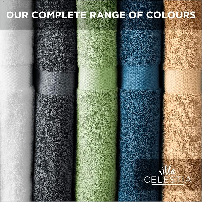 Villa Celestia Cotton Washcloths Set of 12, 12x12 Inch, 100% Ring-Spun Combed Cotton, Soft Absorbent Quick-Dry Wash Cloths for Face and Body, Oeko-TEX Certified, Hotel & Spa Quality, White