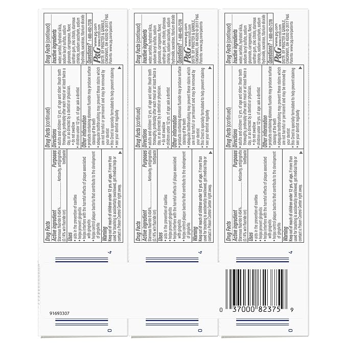 Crest Gum & Enamel Repair Toothpaste, Advanced Whitening, 4.1oz (Pack of 3) ( Packaging May Vary ) | 4.1oz (Pack of 3) ( Packaging May Vary )
