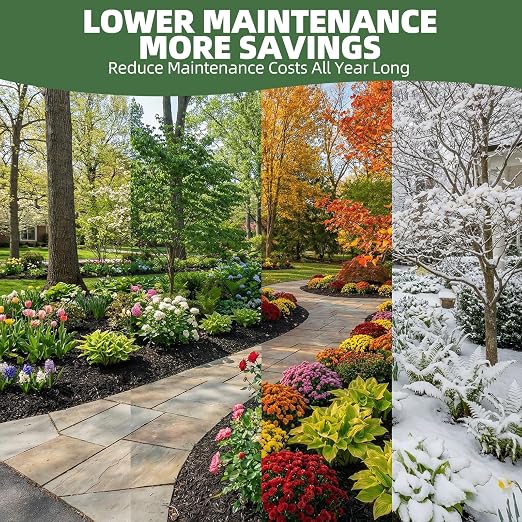 Mulch Binder 2 Gallons - Super Stick Rock Glue for Landscaping Gravel Binder for Pea Gravel, Long-Lasting & Non-Toxic, Covers 2X More Area Pebble Gravel Hold for Paths, Patios & Garden Borders