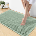 Smiry Waffle Bath Mat 30x18, Extra Soft Absorbent Bathroom Rugs, Non Slip Machine Washable Quick Dry Bath Rugs for Bathroom Floor, Tub, Shower, Home Decor Accessories, Sage Green