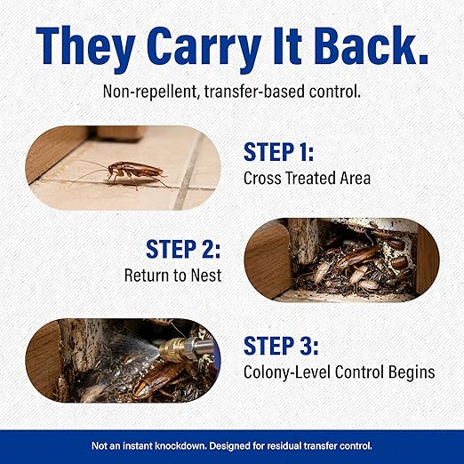 Fipronil Plus C Pest Control Concentrate - DIY Commercial-Strength Roach Killer Indoor Infestation, Easy-Use Ant Spray, Makes 21 Gallons of Fipronil Solution for Homeowners - 16 oz