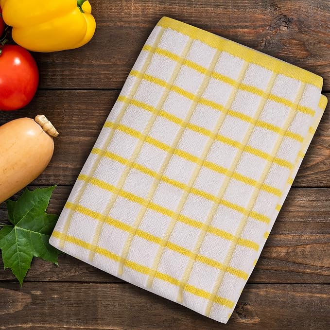 Urban Villa Kitchen Towels Cotton Dish Towels 20”x30” (Set of 6) Multi