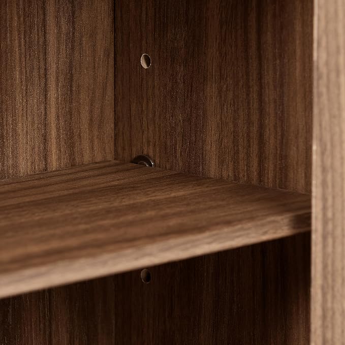 Crosley Furniture Savannah Wall Mounted Bathroom Storage Medicine Cabinet with Shelves, Walnut