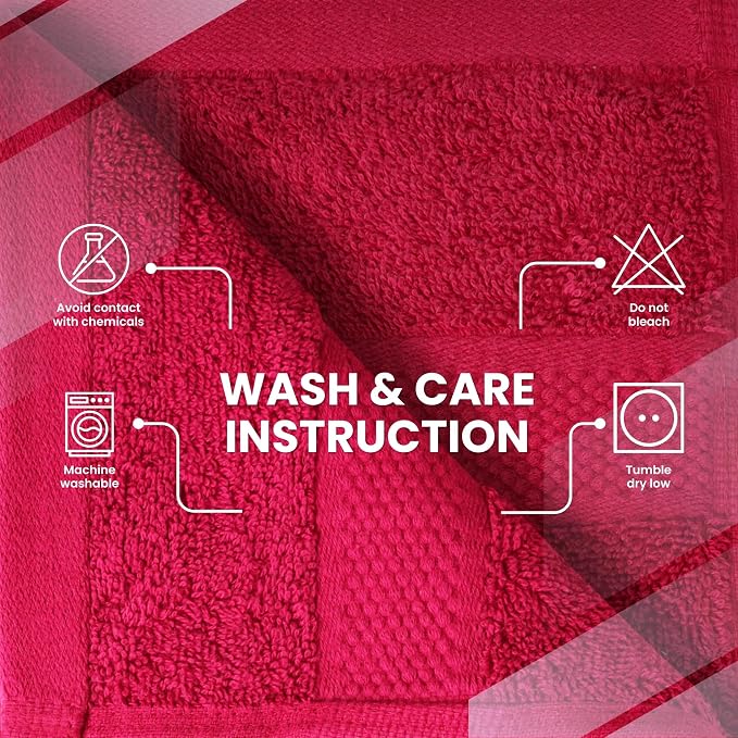 Infinitee Xclusives 100% Cotton Hand Towels for Bathroom - Set of 6 | Ultra Soft, Absorbent & Quick-Drying |16x28 inches| Luxury Hand Towel Set |600 GSM| Gym, Shower, Spa & Hotel Use