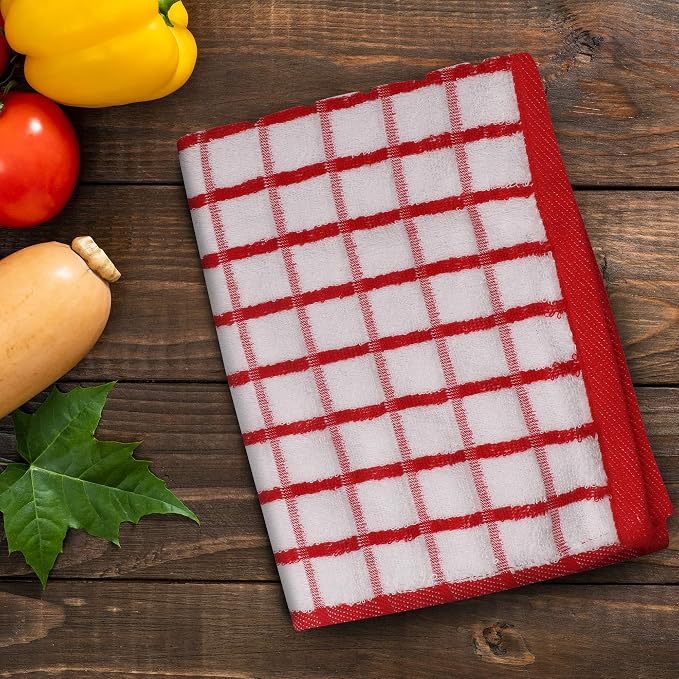 Urban Villa Kitchen Towels Cotton Dish Towels 20”x30” (Set of 6) Multi