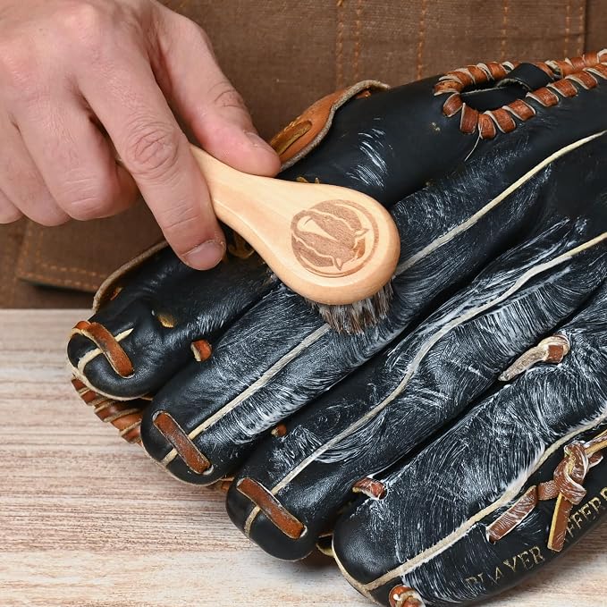 Rhino Wax Complete Baseball Glove Cleaning Kit: Cleaner, Scrub & Brushes | Deep clean baseball gloves with cleaner, glove scrub, brushes and cloths that remove dirt, grime and buildup from mitts.