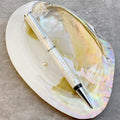 LACHIEVA LUX Mother of Pearl Ballpoint Pen, Elegant Executive Gift Set, Writing Pen for Men & Women, German P900M Refill, Pearl Radiance Collection