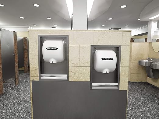 XLERATOR XL-W8 Automatic High Speed Hand Dryer with White Cover and 1.1 Noise Reduction Nozzle, 7.0 A, 208 V