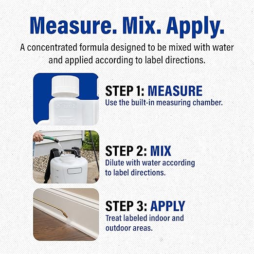 Bifenthrin Plus-C Insecticide (16 oz) - Roach Killer Indoor Infestation, Termite Treatment, Ant Control & Wasp Spray - Home Defense Pest Control, Residential, Commercial, and Industrial Use