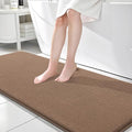 OLANLY Memory Foam Bathroom Runner Rugs 70x24, Absorbent Long Mat, Mocha | Soft Quick Dry Bath Mat Rugs, Non-Slip, Machine Washable Mat for Bathroom Floor, Tub and Shower, Home Decor Accessories
