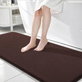 OLANLY Memory Foam Bathroom Runner Rugs 70x24, Absorbent Long Mat, Brown | Soft Quick Dry Bath Mat Rugs, Non-Slip, Machine Washable Mat for Bathroom Floor, Tub and Shower, Home Decor Accessories