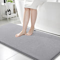 OLANLY Memory Foam Bathroom Runner Rug 59x24, Absorbent Long Bath Mat, Grey | Soft Quick Dry Bath Mat Rugs, Non-Slip, Machine Washable Mat for Bathroom Floor, Tub and Shower, Home Decor Accessories