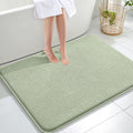 OLANLY Memory Foam Large Bathroom Rug 40x32, Absorbent Bath Mat, Sage Green | Soft Quick Dry Bath Mat Rugs, Non-Slip, Machine Washable Mat for Bathroom Floor, Tub and Shower, Home Decor Accessories