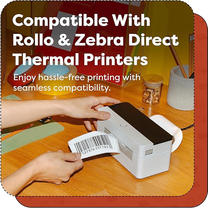 Aegis Adhesives - 2.25" X 1.25" Direct Thermal Labels (12000 Count, 12 Rolls) - UPC Barcode Stickers, Shipping Labels, FNSKU SKU Stickers - Compatible with Zebra and Rollo Printers