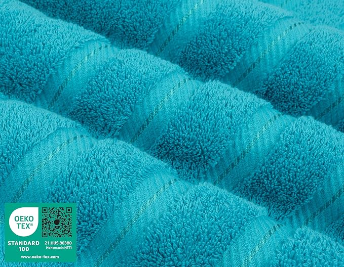 American Soft Linen 100% Cotton Luxury Turkish Towels, 4 PC Bath Towel Set | Soft Absorbent Quick Dry OEKO Tex Standard 100 Certificated Durable Machine Washable Breathable Premium Hotel Quality