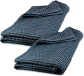 GILDEN TREE Waffle Bath Sheet Quick Dry Towel, Thin Luxury Bath Towels, 40x80 Large Bath Towels 2 Pack Bath Sheets, Modern Style (Midnight Blue)