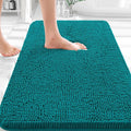 OLANLY Bathroom Rugs 35x24, Extra Soft Absorbent Chenille Bath Rugs, Rubber Backing Quick Dry, Machine Washable Bath Mats for Bathroom Floor, Tub and Shower, Home Decor Accessories, Deep Lake