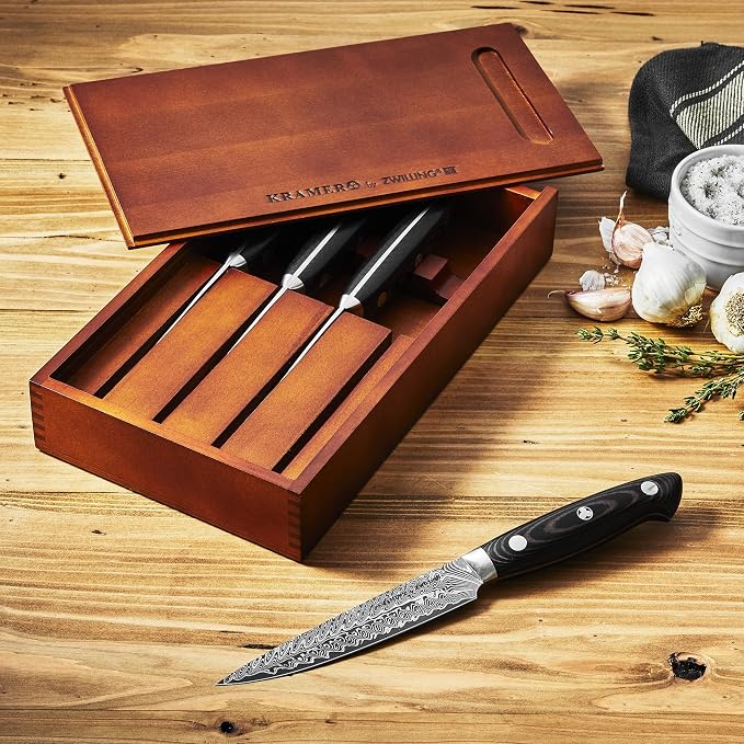 ZWILLING KRAMER Steak Knife Set, 4-pc, EUROLINE Stainless Damascus Collection