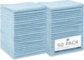 S&T INC. 50 Pack of Microfiber Cleaning Cloth, Bulk Microfiber Towel for Home, Reusable and Lint Free Cloth Towels for Car