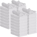 GREEN LIFESTYLE Shop Towels 12" x 14" 100 Pack - White Cotton Shop Towels, Cleaning Rags Bulk, Reusable Shop Rags, Absorbent Terry Cloth Cleaning Towels for Garage, Automotive, Industrial and Home Use